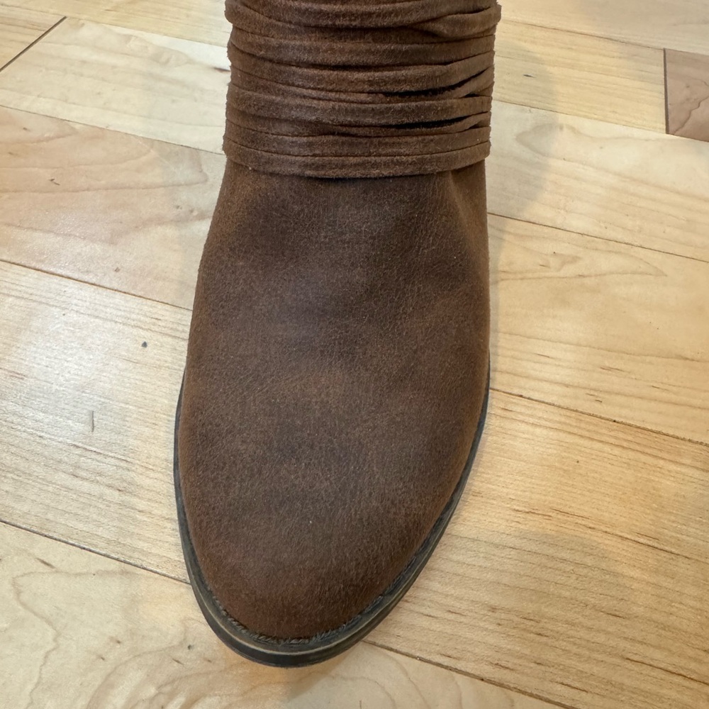 Fergalicious Brown Western Bootie - Picture 5 of 9